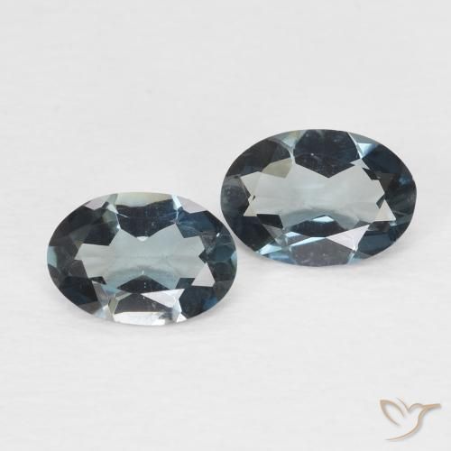 1.44 ct natürliche London Blau Topas-Edelsteine, Oval, VVS