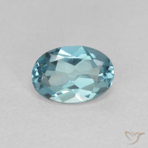 1.03ct Natürlicher London Blau Topas, Oval, VVS