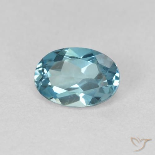 9,17 ctw natürlicher London Blau Topas, Oval, VVS