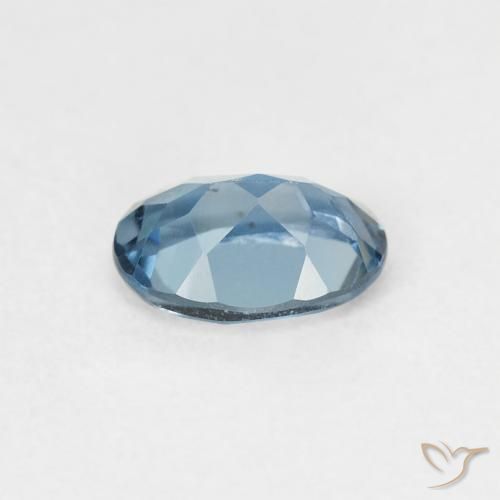 9,17 ctw natürlicher London Blau Topas, Oval, VVS-VS