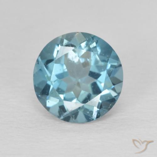 2.33ct Natürlicher London Blau Topas, Runden, VS