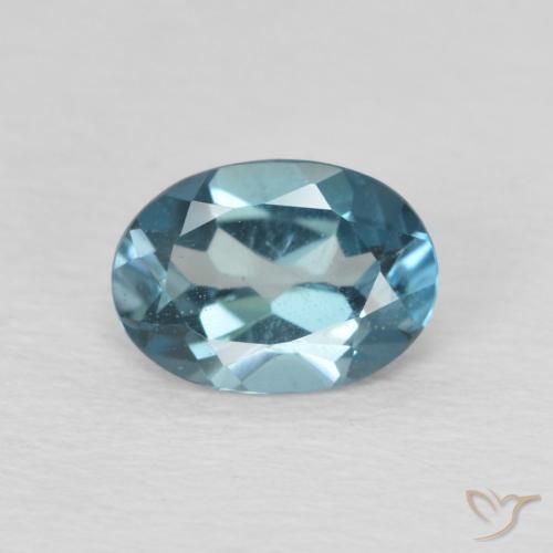 1.00ct Natürlicher London Blau Topas, Oval, VS