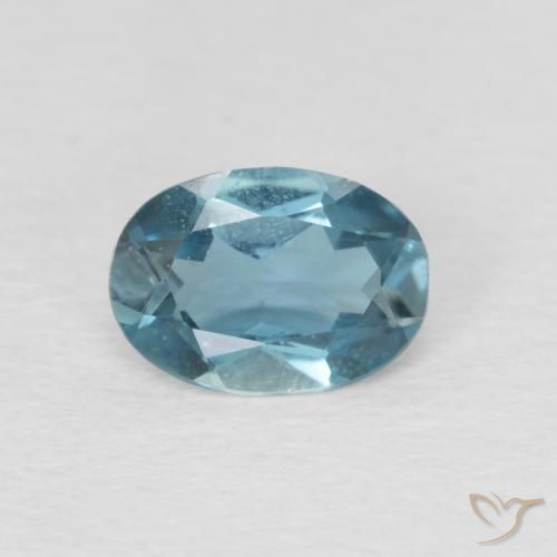 0.83ct Natürlicher London Blau Topas, Oval, VS
