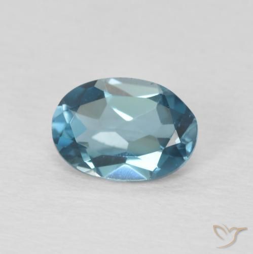9,17 ctw natürlicher London Blau Topas, Oval, VVS