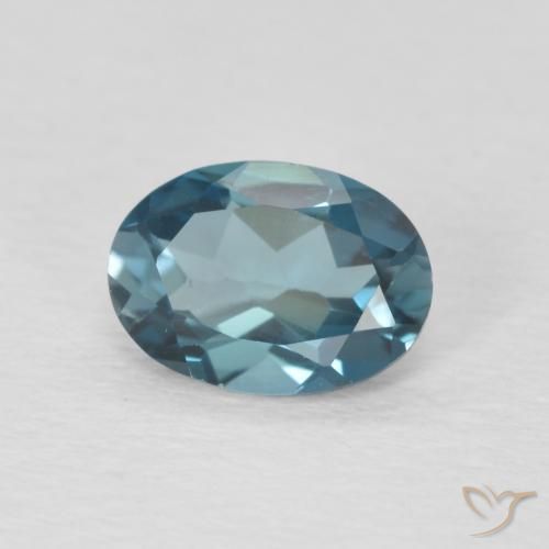 9,17 ctw natürlicher London Blau Topas, Oval, VVS