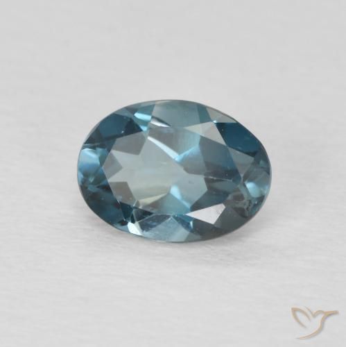 9,17 ctw natürlicher London Blau Topas, Oval, VVS