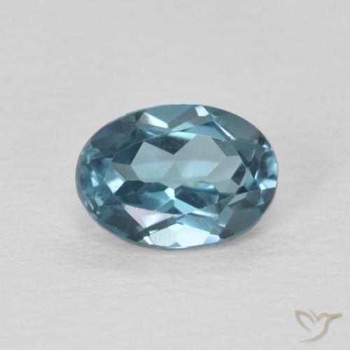 1.11ct Natürlicher London Blau Topas, Oval, VVS