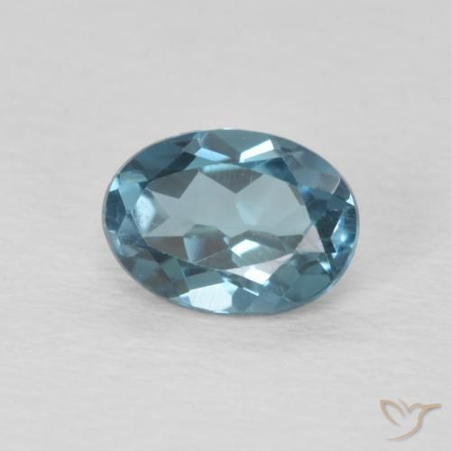 9,17 ctw natürlicher London Blau Topas, Oval, VVS