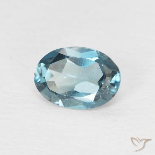 9,17 ctw natürlicher London Blau Topas, Oval, VS