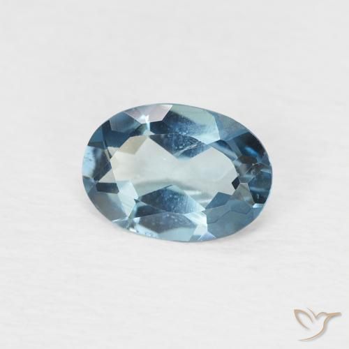 9,17 ctw natürlicher London Blau Topas, Oval, VS