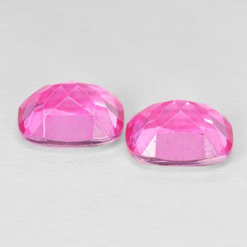 7,73 ct natürliche rosafarbener Topas-Edelsteine, Kissenschliff, VVS-VS