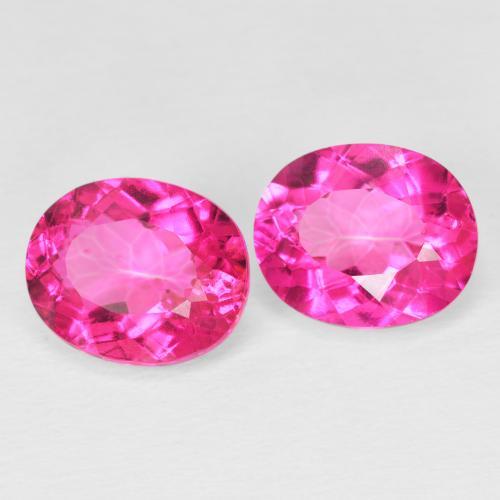 9.23 ct natürliche Dunkelpink Topas-Edelsteine, Oval Schliff, VVS-VS