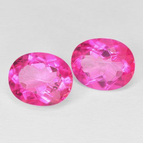 9.35 ct natürliche Tiefes Magenta Topas-Edelsteine, Oval, VS