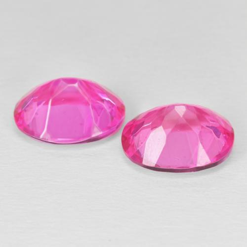 8.64 ct natürliche Medium Dark-Pink Topas-Edelsteine, Oval, VVS-VS