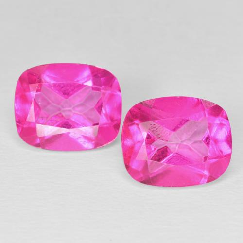 10.01 ct natürliche Medium Dark-Pink Topas-Edelsteine, Kissen, VS