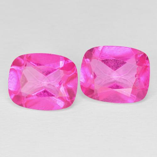 8.85 ct natürliche Tiefes Magenta Topas-Edelsteine, Kissen, VVS-VS