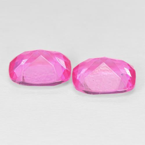8.85 ct natürliche Tiefes Magenta Topas-Edelsteine, Kissen, VVS-VS