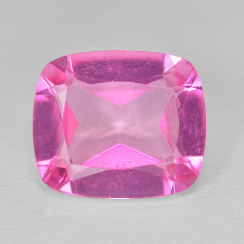 9.61ct Natürlicher Medium Dark-Pink Topas, Kissen, VVS-VS