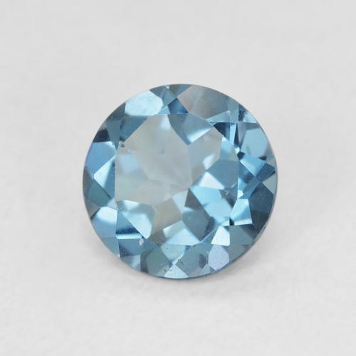 9,17 ctw natürlicher Swiss Blue Topas, Runden, VS