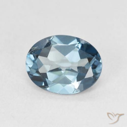 9,17 ctw natürlicher London Blau Topas, Oval, VS