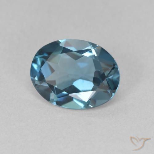 9,17 ctw natürlicher London Blau Topas, Oval, VVS-VS