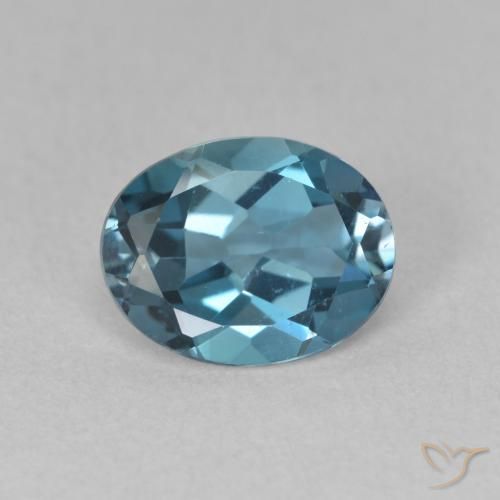 2.15ct Natürlicher London Blau Topas, Oval, VVS-VS
