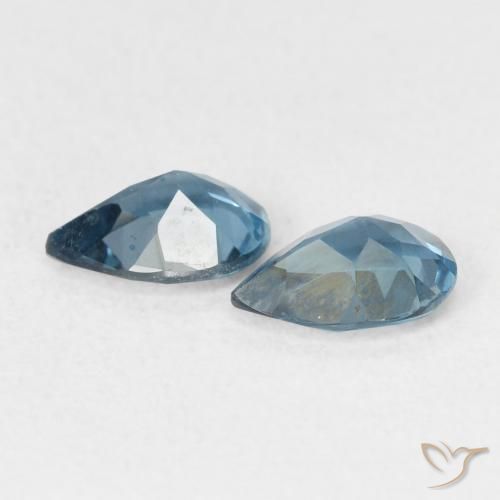 1.51 ct natürliche London Blau Topas-Edelsteine, Birnenform, VVS-VS