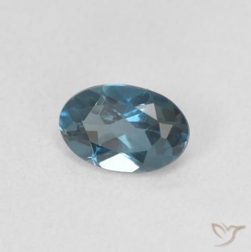 9,17 ctw natürlicher London Blau Topas, Oval, VVS