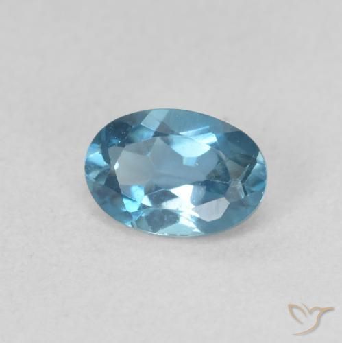 9,17 ctw natürlicher London Blau Topas, Oval, VVS