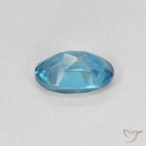 9,17 ctw natürlicher London Blau Topas, Oval, VVS