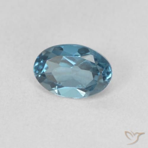 9,17 ctw natürlicher London Blau Topas, Oval, VVS