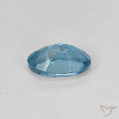 9,17 ctw natürlicher London Blau Topas, Oval, VVS