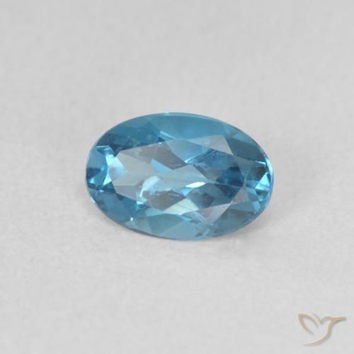9,17 ctw natürlicher London Blau Topas, Oval, VVS