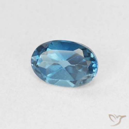 9,17 ctw natürlicher London Blau Topas, Oval, VVS