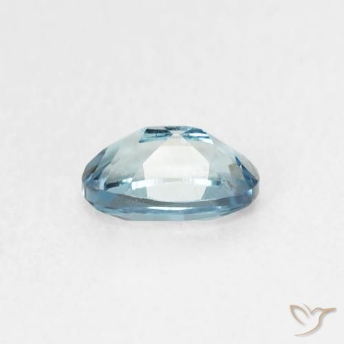 9,17 ctw natürlicher Intensives Silber Aqua-Blau Topas, Oval, VVS