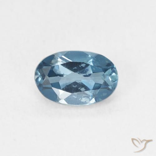 0.62ct Natürlicher London Blau Topas, Oval, VVS