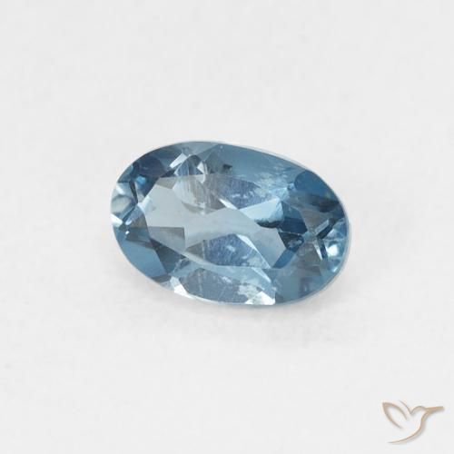 9,17 ctw natürlicher London Blau Topas, Oval, VVS