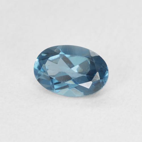 9,17 ctw natürlicher London Blau Topas, Oval, VVS