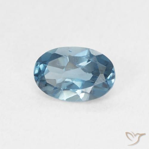 9,17 ctw natürlicher London Blau Topas, Oval, VVS
