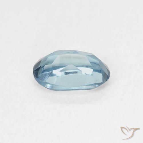 9,17 ctw natürlicher London Blau Topas, Oval, VVS