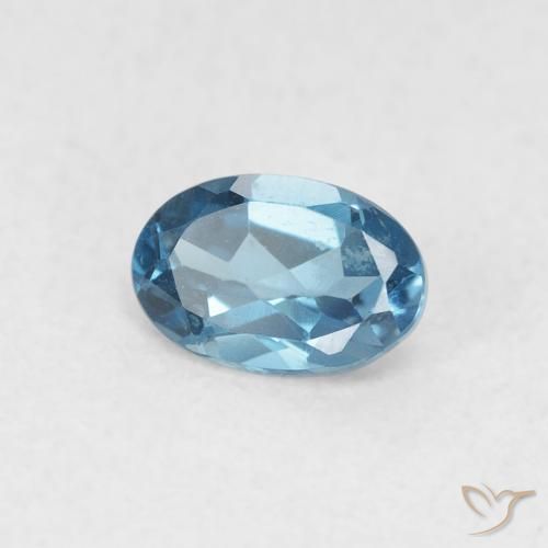 9,17 ctw natürlicher London Blau Topas, Oval, VVS