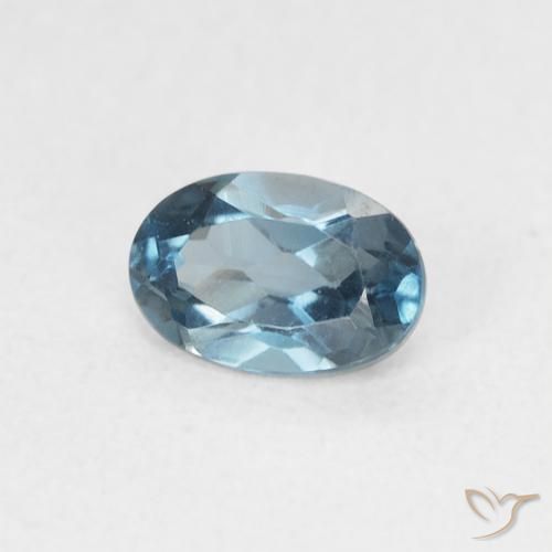 9,17 ctw natürlicher London Blau Topas, Oval, VVS