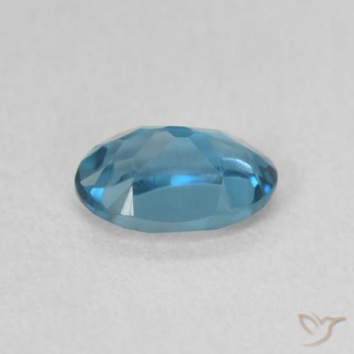 9,17 ctw natürlicher London Blau Topas, Oval, VVS