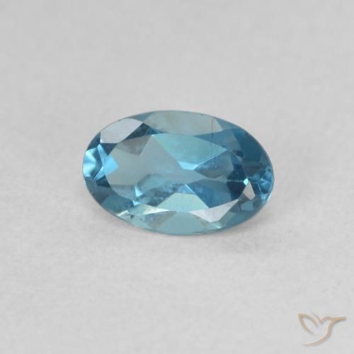 9,17 ctw natürlicher London Blau Topas, Oval, VVS