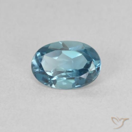 9,17 ctw natürlicher London Blau Topas, Oval, VVS
