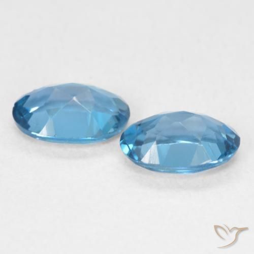 0.98 ct natürliche London Blau Topas-Edelsteine, Oval, VVS-VS