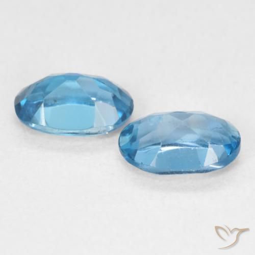 1.06 ct natürliche London Blau Topas-Edelsteine, Oval, VVS-VS
