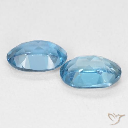 1.14 ct natürliche London Blau Topas-Edelsteine, Oval, VVS-VS