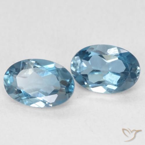 1.15 ct natürliche London Blau Topas-Edelsteine, Oval, VVS-VS