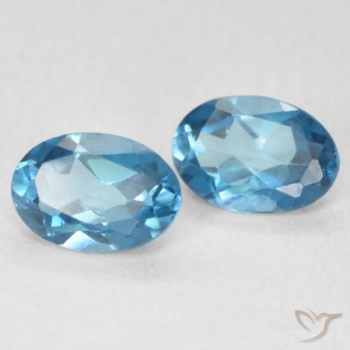 1.18 ct natürliche London Blau Topas-Edelsteine, Oval, VS
